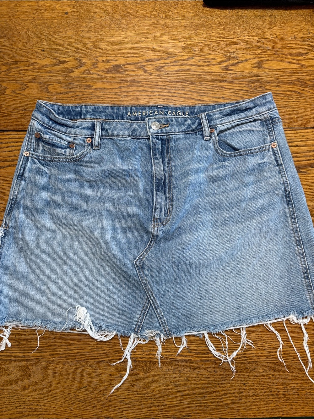 American Eagle Outfitters Light Blue Denim Mini Skirt